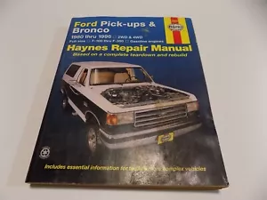 Ford Pick-Ups F-100 thru F-250 Bronco (80-96) Haynes Repair Manual - Bild 1 von 1
