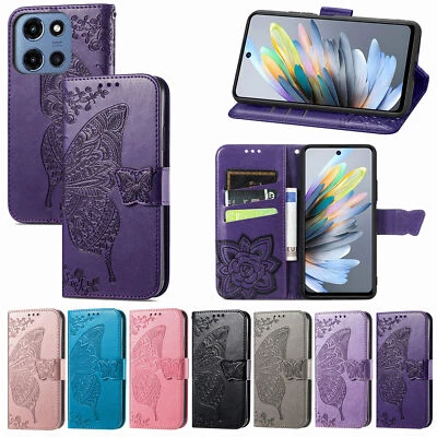 For Moto G Stylus 5G 2025/G Power Folio Butterfly Embossed PU Leather Stand Case - Image 1 of 4