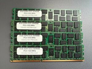 32GB - 4x 8GB - DDR3-1333 Apple Mac Pro 5,1 - DRAM Memory PC3-10600