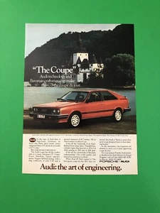 AUDI GT 1982 1983 CUPÉ VINTAGE ORIGINAL ANUNCIO IMPRESO ANUNCIO IMPRESO A1 - Imagen 1 de 1