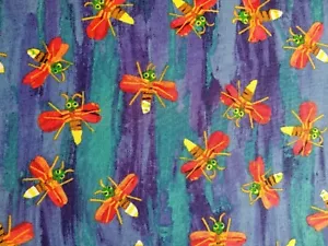 The Very Lonely Firefly - Eric Carle - 100% Cotton Patchwork Fat Quarter - Picture 1 of 3