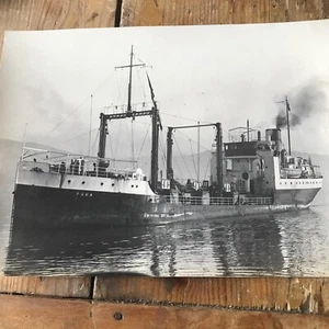 Rare Original 1930s Photo Harland Wolff NZ Tanker Oil Ship PAPAU Wellington #L - Picture 1 of 14