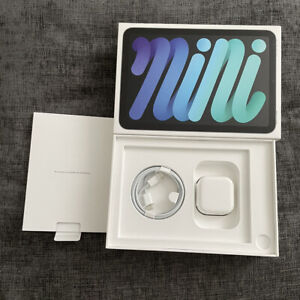 Apple iPad Mini 6th Empty Box / Packaging & Genuine 20W USB-C UK Adapter & Cable