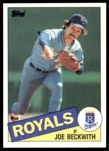 1985 Topps Joe Beckwith Baseball Cards #77