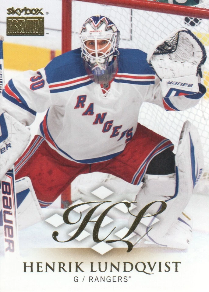 2013-14 Fleer Showcase SkyBox Premium #10 Henrik Lundqvist - NM-MT - Image 1 of 2