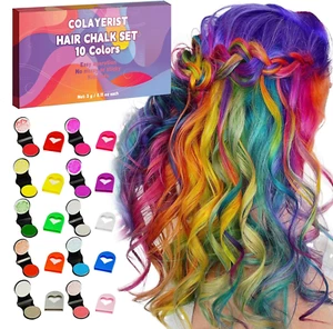 COLORISTA Gessetti Colorati per Capelli, 10 Pezzi Spray Colorante per Capelli, L - Foto 1 di 12