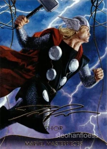 2020 Upper Deck Marvel Masterpieces #26 Thor Gold Signature Parallel - Picture 1 of 1
