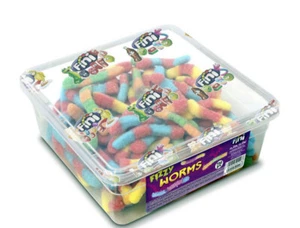 Fini Tub Of Fizzy Worms Sweets 750g Ideal Party Bags Sweets Etc - Picture 1 of 2