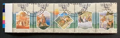 AUSTRALIA 1987 Folklore- The Man from Snowy River se-tenant set vfu/cto (A746) - Image 1 of 2