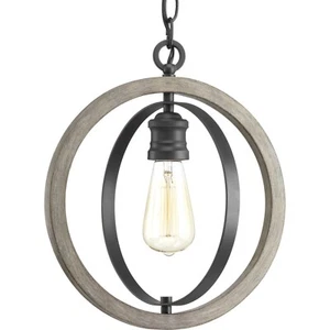 Progress Lighting P500092 Graphite Conestee Single Light 12"W Pendant - Picture 1 of 3