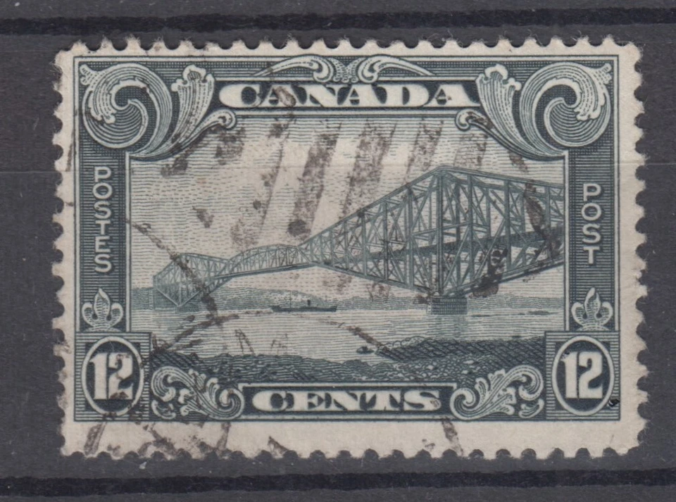 Canada Scott #156  12 cent Quebec Bridge "KGV Scroll"  F - Изображение 1 из 1