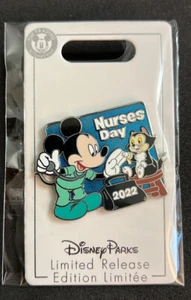 Disney Parks Nurse Nurses Day Scrubs Mickey Mouse Figaro Cat Limited Pin - Picture 1 of 1