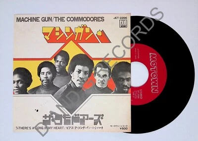 Commodores Machine Gun / There's A Song In My Heart JET-2293 Japanese 7" Ex 1973 - Image 1 of 4