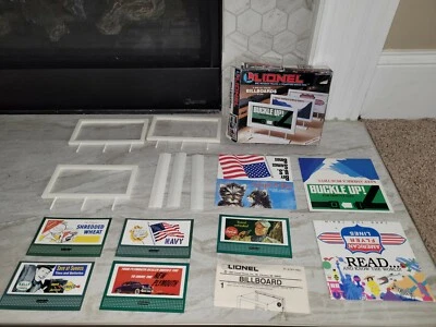 Vallas publicitarias vintage Lionel 0/027 calibre 6-12707 y 5 vallas publicitarias extra estándar  Foto 1 de 4