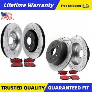 Front Rear Disc Rotors Brake Pads for 2013-2017 Toyota Camry Avalon Lexus ES350 - Picture 1 of 19