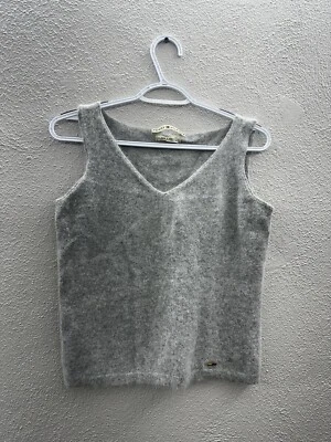 Tommy Hilfiger 女式背心尺寸 Uknown 灰色羊毛 L 领无袖 — 第 1/4 张图片