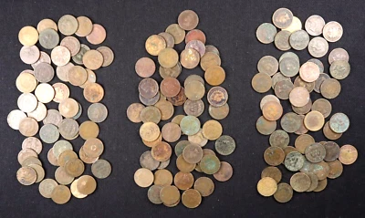 Lot of 150 - Indian Head Cents (1884+1886+1889) 3 Rolls of 50-All Cull & Better - Image 1 of 4