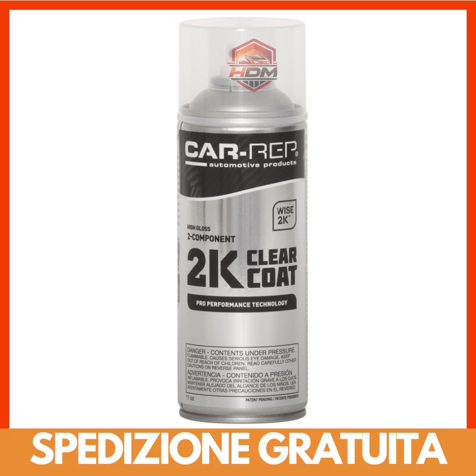 MAFRA Car-Rep 2K Vernice Spray Auto Trasparente Lucido 400ml Professionale Carrozzeria
