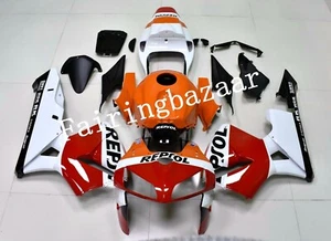 Fit for 2005 2006 CBR600RR Red White Orange Black ABS Injection Mold Fairing Kit - Bild 1 von 8
