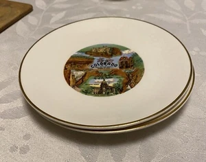 2 Vintage Colorado Pikes Peak Gateway Garden of Gods Souvenir Sammler Teller - Bild 1 von 3
