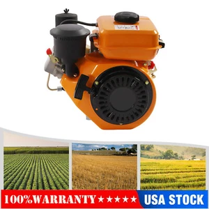 Air-cooled Single Cylinder Diesel Engine 53mm Shaft Hand Start Engine 4-stroke - Picture 1 of 17