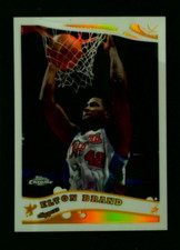 2005-06 Topps Chrome Refractors Clippers Basketball Card #86 Elton Brand /999