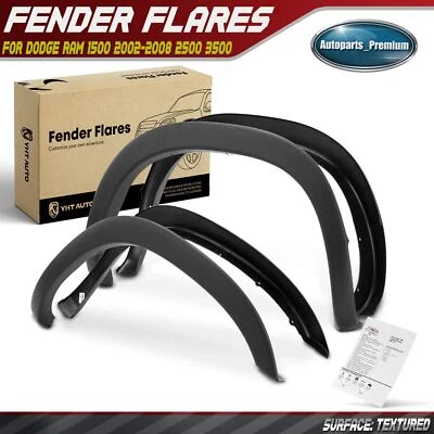 4 piezas llamaradas de guardabarros estilo fábrica para Dodge Ram 1500 2002-2008 Ram 2500 2003-2009 Foto 1 de 4