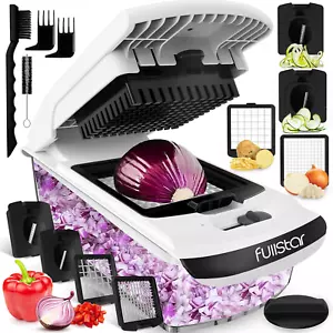 4-in-1 Vegetable Chopper & Slicer – Food Chopper, Onion Cutter, Spiralizer with - Picture 1 of 12