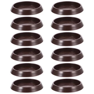 12 Pcs Anti-slip Caster Cup Furniture Cups Wheel Grippers Floor Protectors - Picture 1 of 12