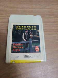 VERNON DERRICK SIGNED 8-Track Cartridge Tape Buckskin - Picture 1 of 5