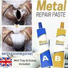 Industrial Heat Resistance Cold Weld Metal Repair Paste A + B Adhesive Gel UK