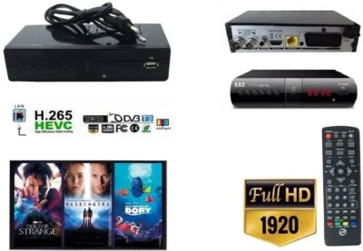 Decoder LAN per segnale 2025 digitale terrestre TV DVB T2 1080p SCART HDMI LCD - Immagine 1 di 2