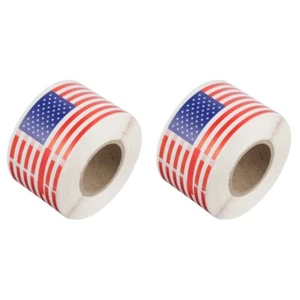 250pcs Patriotic Scrapbook Decals American Flag Sealing Stickers Logo Stickers - Afbeelding 1 van 12