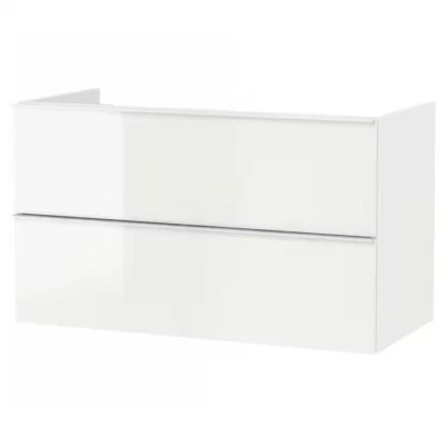 "Nuevo tocador de baño IKEA GODMORGON 39 3/8"" ancho alto brillo blanco 803.440,94" Foto 1 de 3