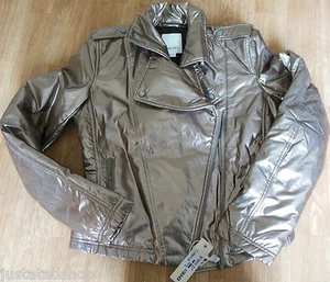 Diesel girl coat XXL 15-16 y New BNWT gold jacket designer metallic women - Bild 1 von 9