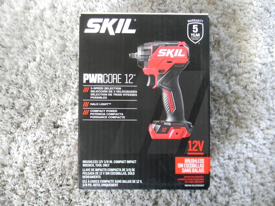 NEW SKIL PWRCORE12 Brushless 3/8" Driver 12Volt Impact Wrench IW6744A-00 - Image 1 of 1