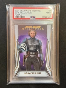 2021 Topps Star Wars Masterwork Bo-Katan Kryze Purple SSP /50 PSA 9 Pop 1 - Picture 1 of 3