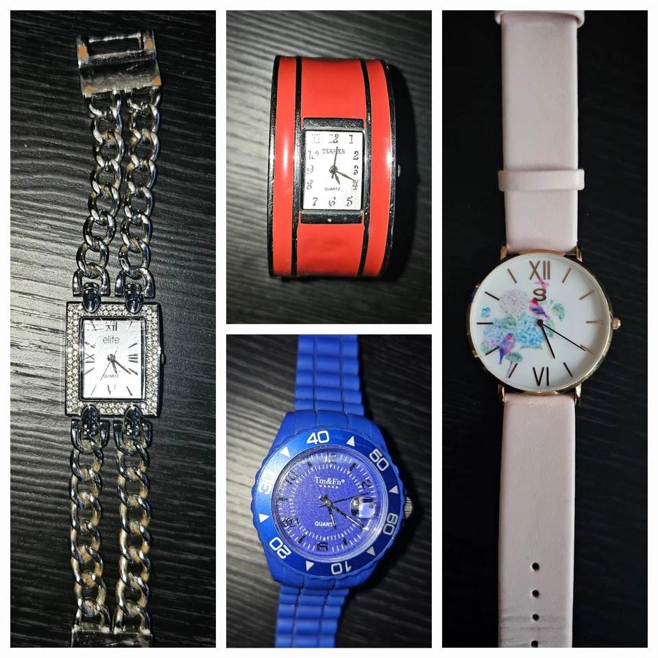 Juego de cuatro relojes de marca mixta, Ellit, Bijoux Terner y... #0521 Foto 1 de 4