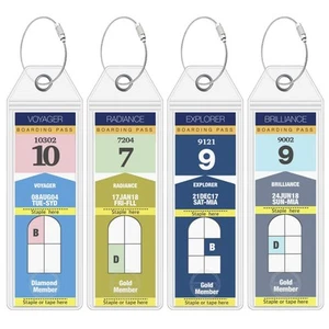Portaetiquetas de equipaje Royal Caribbean Cruise (paquete de 4) - Se adapta a todos Carnival y Roya... - Imagen 1 de 9