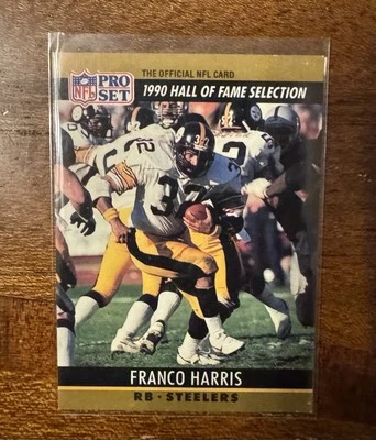 MISPRINT ERROR - 1990 Pro Set Hall of Fame Selection Franco Harris - Image 1 of 2