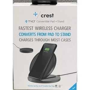 Crest TYLT Convertible Charging Pad & Stand Fastest Wireless Charger NEW - Picture 1 of 4