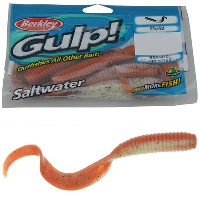 Berkley Gulp 6 inch grub fishing lures - Image 1 of 4