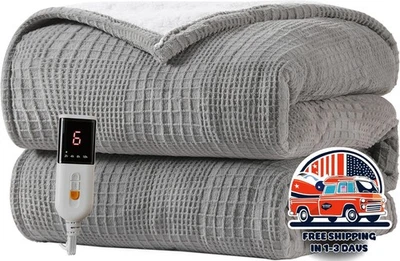 Cobija Manta Colcha Eléctrica Caliente Para El Frio 6 Niveles De Calor Ajustable Foto 1 de 4