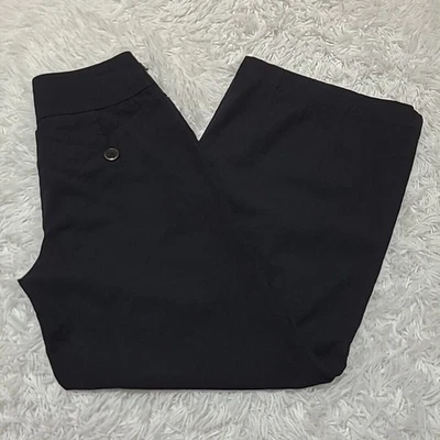 Pantalones Leifsdottir 2 negros mezcla de lana pierna ancha tiro medio Anthropologie para mujer Foto 1 de 4