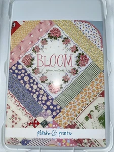 BLOOM PLAIDS & PRINTS ALLISON JANE SMITH 2005 QUILT PAPERBACK BOOK 8 PATTERNS - Imagen 1 de 3
