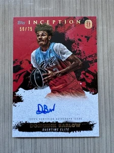 2021-22 Topps Inception OTE Dominick Barlow  Auto On Card Red Rookie 56/75 - Picture 1 of 2