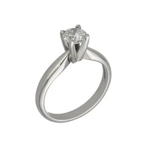 Ladies 18ct White Gold Diamond Engagement Ring - 0.65ct - Picture 1 of 5