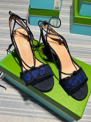 Jeans bordado Kate Spade New York Heels Wes índigo | Tamanhos 7,8,9 - Imagem 1 de 4