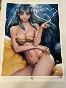 Lum Urusei Yatsura Signed Stanley Artgerm Lau Art Print, 16.5” X 11 3/4” - Picture 1 of 4