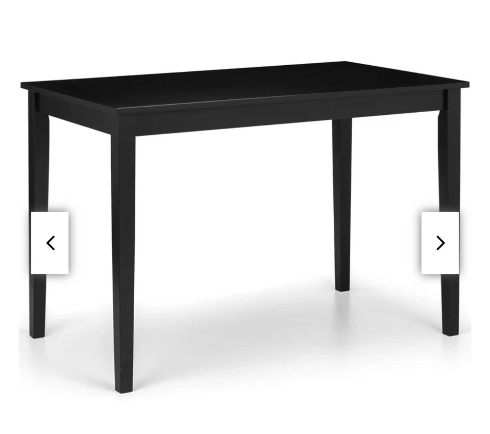 Julian Bowen Hudson Dining Table - Black - Image 1 of 1